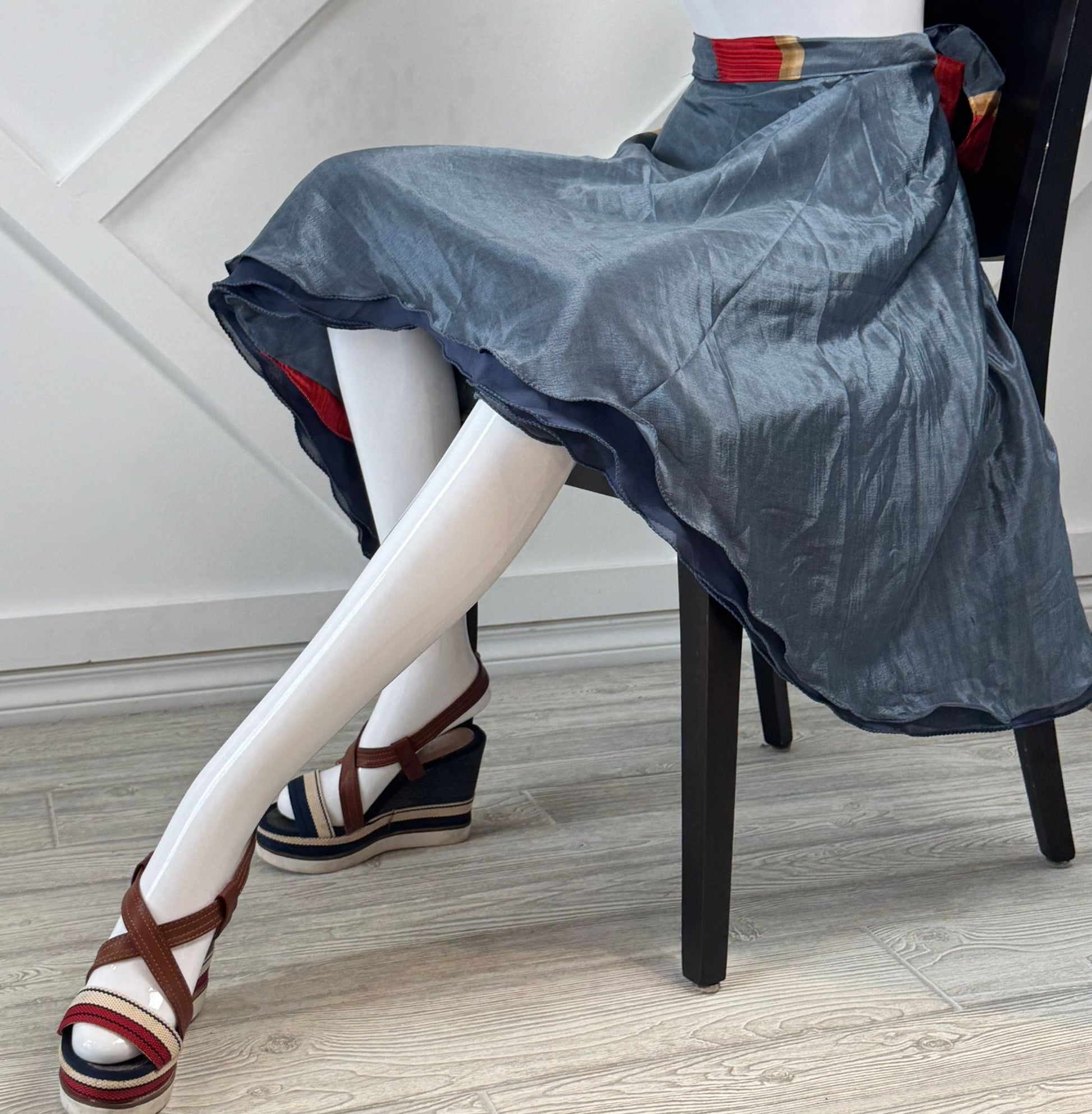 Festive Regular Tea skirt - M060 - Rangeelaa - Fairtrade Sustainable Women's Clothingsaree wrap skirts