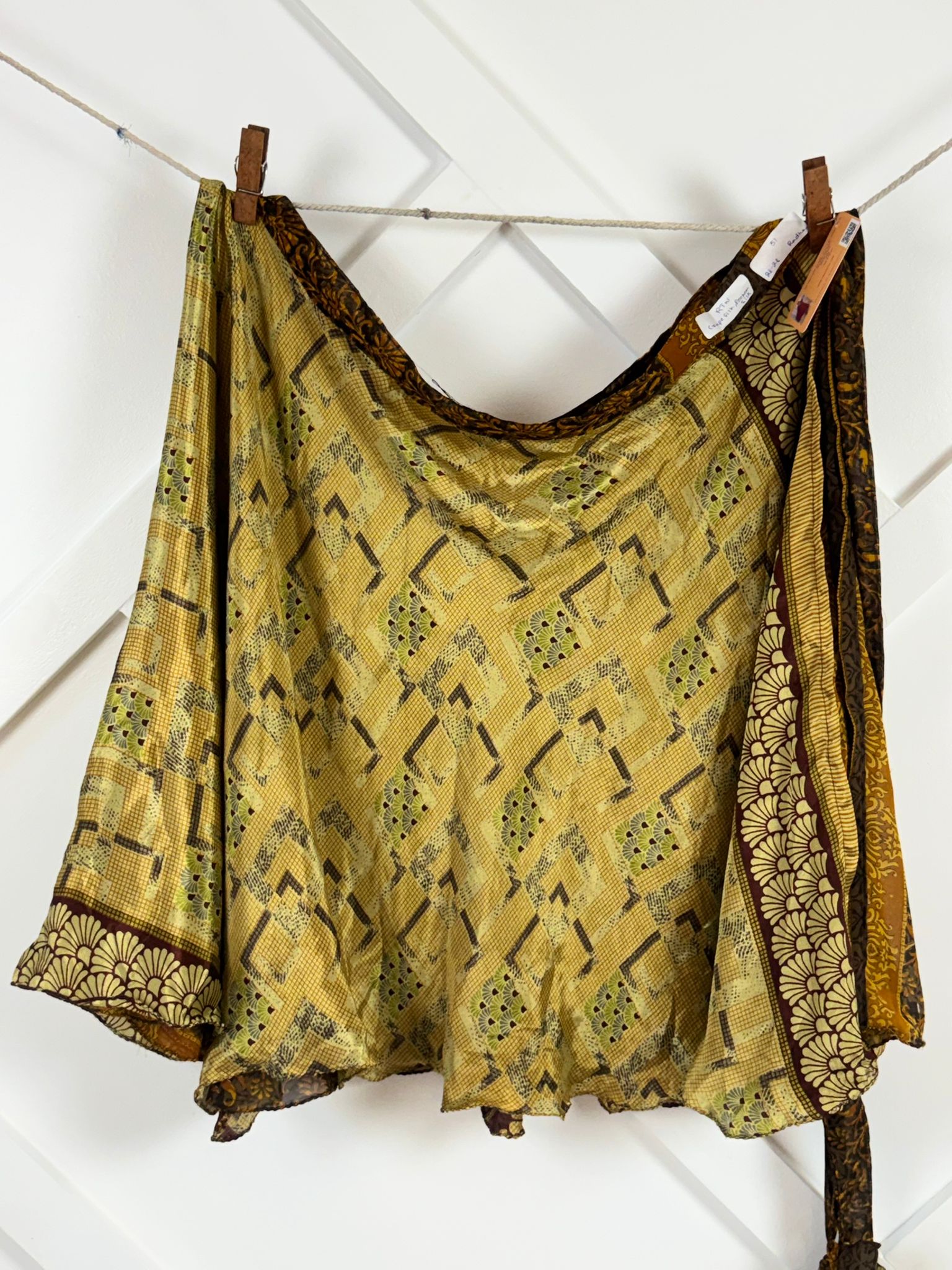 Festive Regular Tea skirt - M062 - Rangeelaa - Fairtrade Sustainable Women's Clothingsaree wrap skirts
