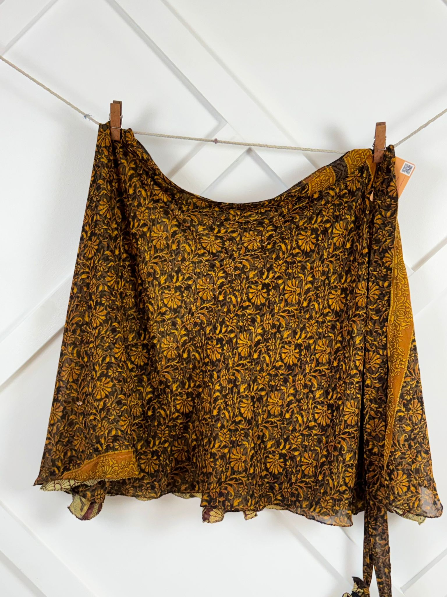 Festive Regular Tea skirt - M062 - Rangeelaa - Fairtrade Sustainable Women's Clothingsaree wrap skirts