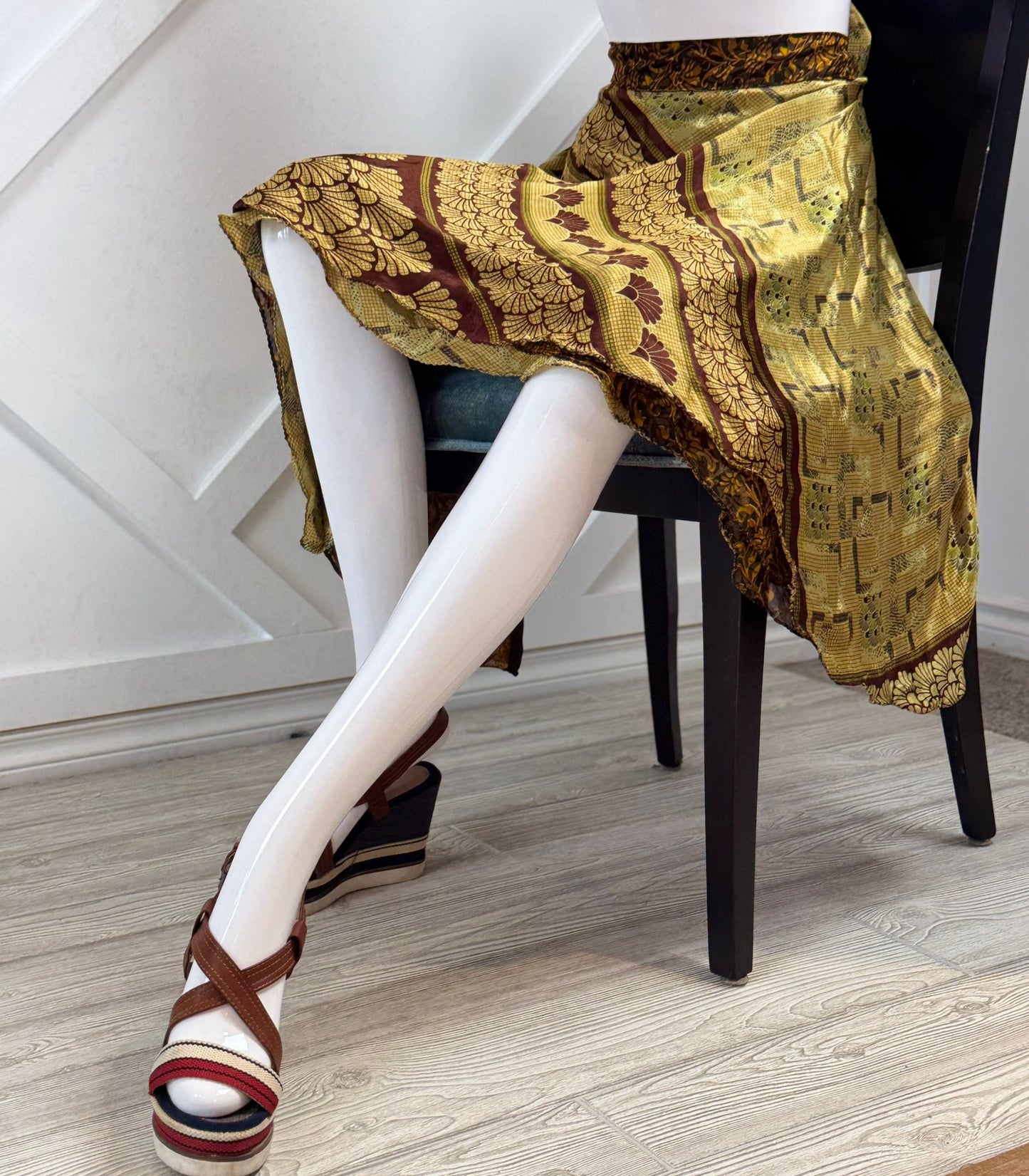Festive Regular Tea skirt - M062 - Rangeelaa - Fairtrade Sustainable Women's Clothingsaree wrap skirts