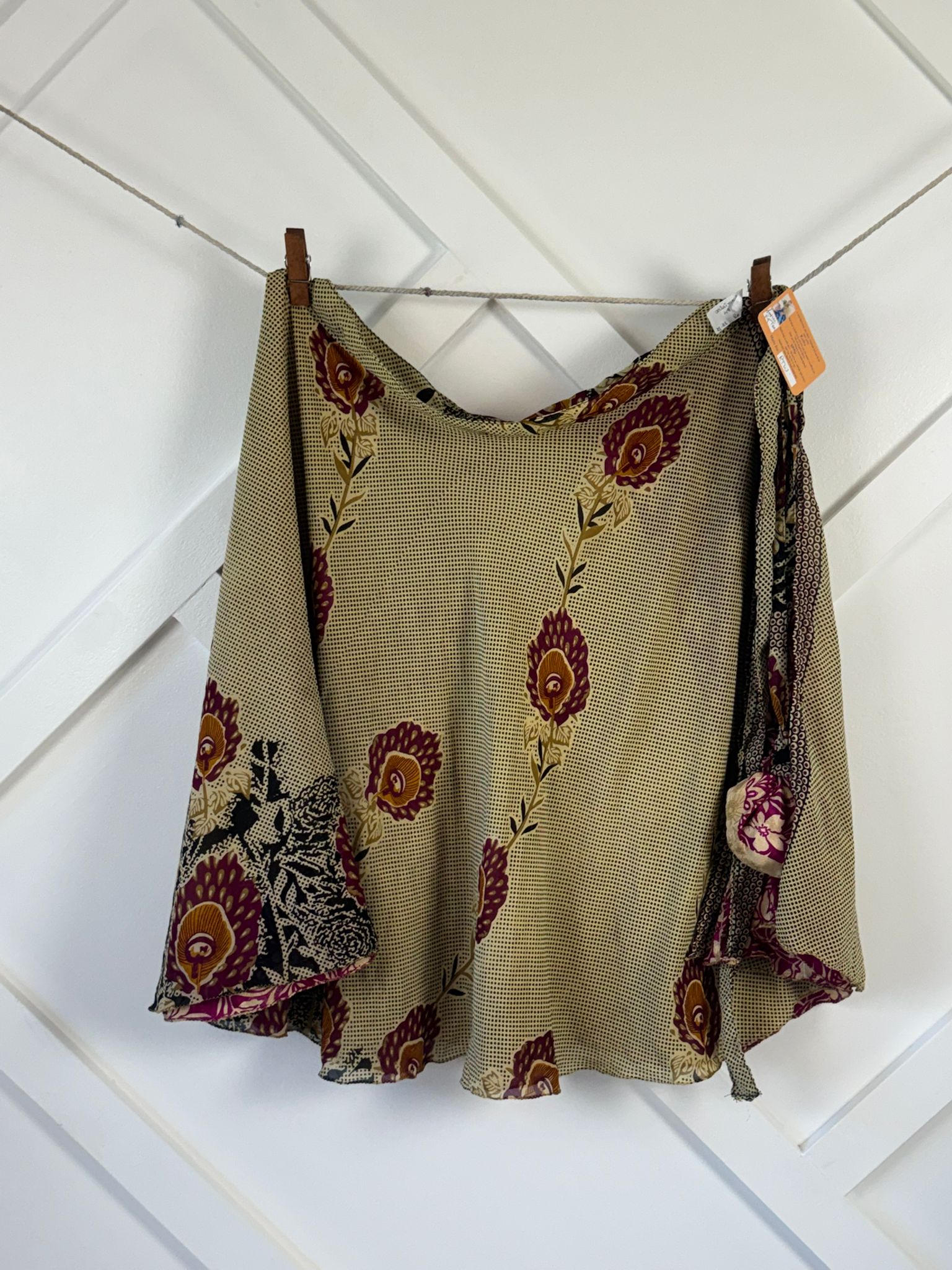 Festive Regular Tea skirt - M064 - Rangeelaa - Fairtrade Sustainable Women's Clothingsaree wrap skirts