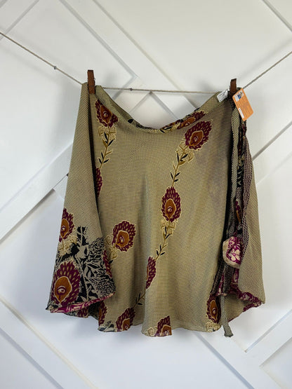 Festive Regular Tea skirt - M064 - Rangeelaa - Fairtrade Sustainable Women's Clothingsaree wrap skirts