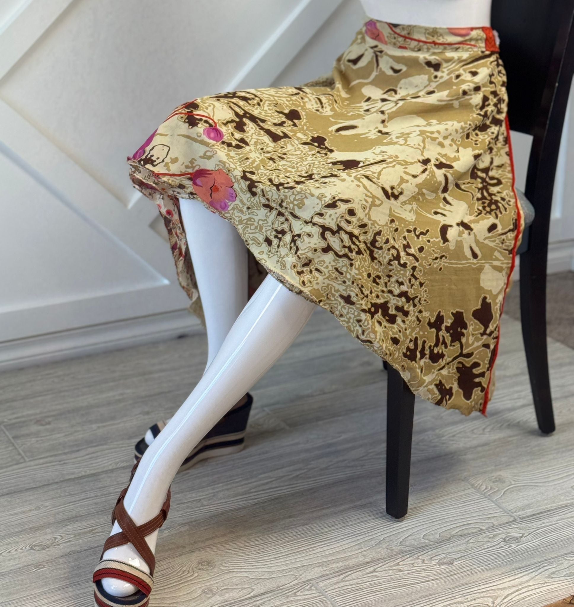 Festive Regular Tea skirt - M065 - Rangeelaa - Fairtrade Sustainable Women's Clothingsaree wrap skirts