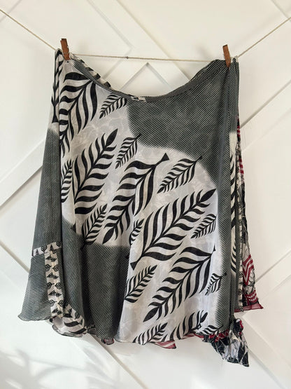 Festive XL Ankle skirt - M044 - Rangeelaa - Fairtrade Sustainable Women's Clothingsaree wrap skirts