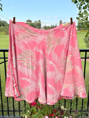 Festive XL Ankle skirt - N024 - Rangeelaa - Fairtrade Sustainable Women's Clothingsaree wrap skirts
