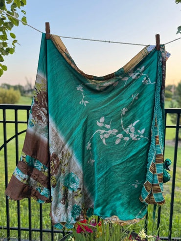 Festive XL Calf - A014 - Rangeelaa - Fairtrade Sustainable Women's Clothingsaree wrap skirts
