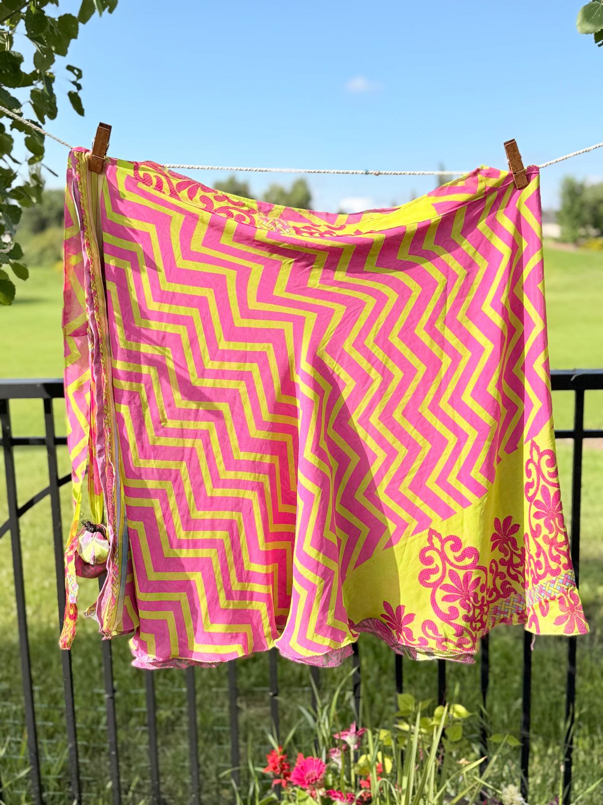 Festive XL Calf - J006 - Rangeelaa - Fairtrade Sustainable Women's Clothingsaree wrap skirts