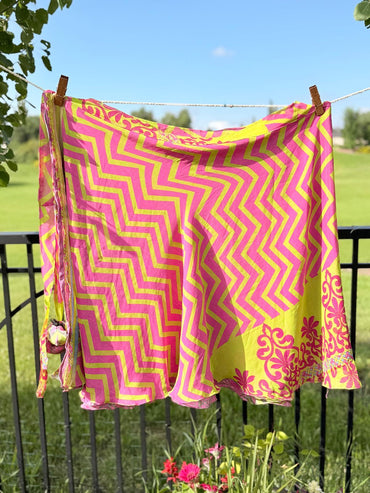 Festive XL Calf - J006 - Rangeelaa - Fairtrade Sustainable Women's Clothingsaree wrap skirts
