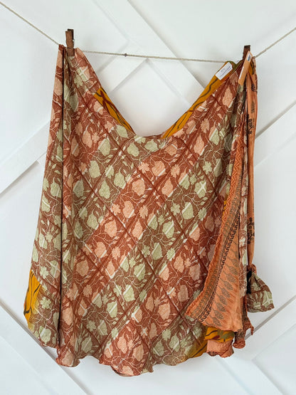 Festive XL Calf skirt - M040 - Rangeelaa - Fairtrade Sustainable Women's Clothingsaree wrap skirts
