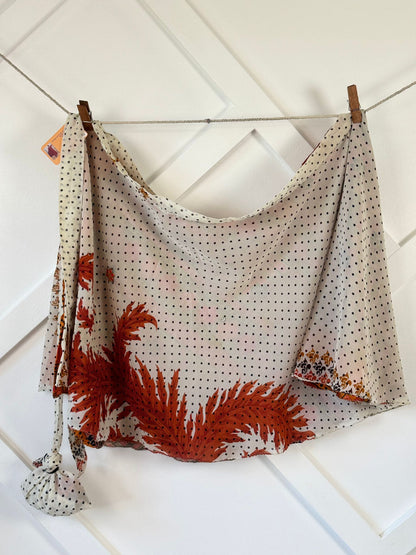 Festive XL Mini skirt - M070 - Rangeelaa - Fairtrade Sustainable Women's Clothingsaree wrap skirts