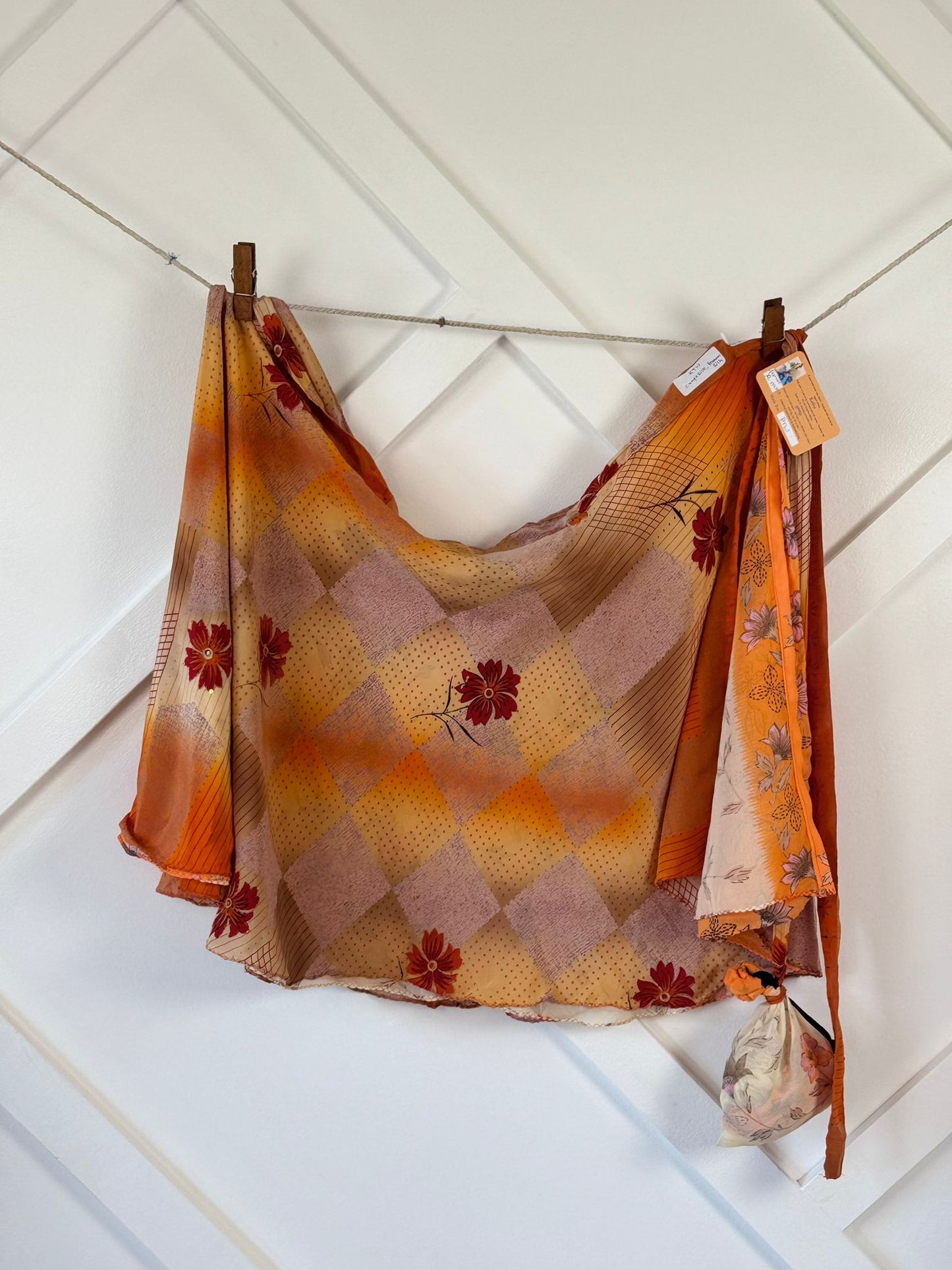 Festive XL Mini skirt - M071 - Rangeelaa - Fairtrade Sustainable Women's Clothingsaree wrap skirts