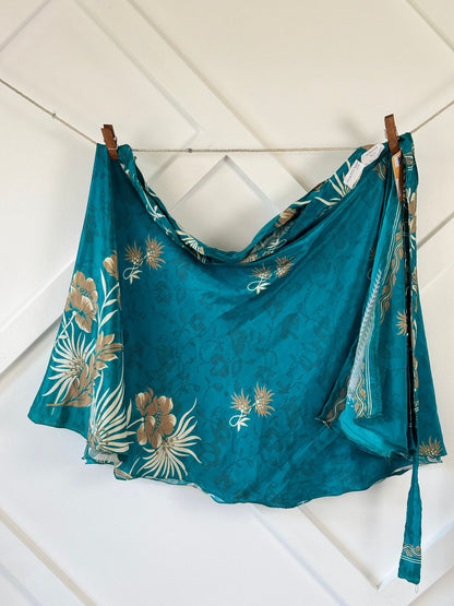 Festive XL Mini skirt - M075 - Rangeelaa - Fairtrade Sustainable Women's Clothingsaree wrap skirts