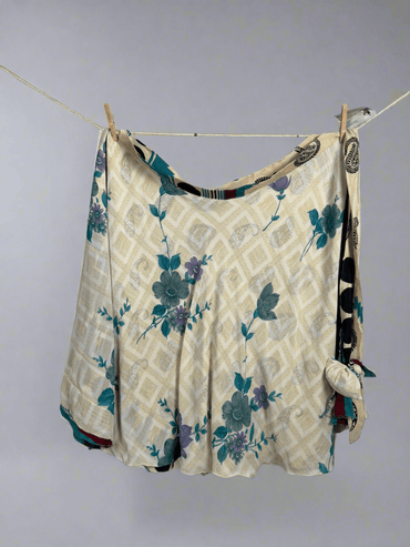 Festive XL Tea - J029 - Rangeelaa - Fairtrade Sustainable Women's Clothingsaree wrap skirts