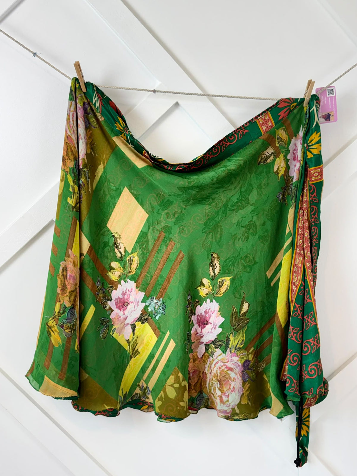 Festive XL tea skirt-ES004 - Rangeelaa- Fairtrade Sustainable Women's Clothingskirts