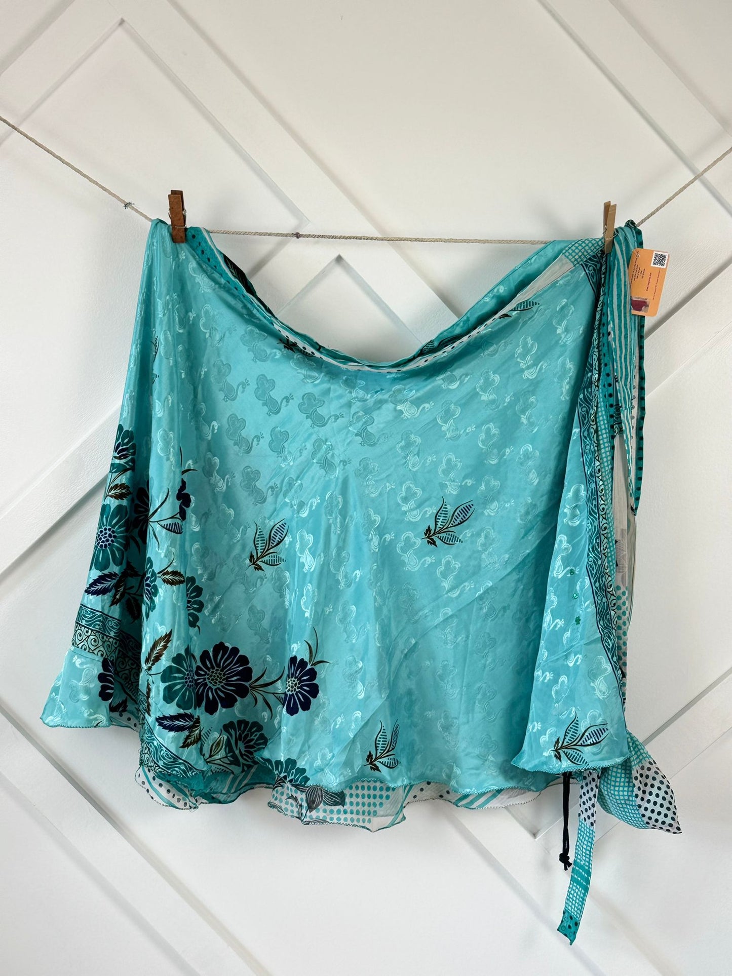 Festive XL Tea skirt - M058 - Rangeelaa - Fairtrade Sustainable Women's Clothingsaree wrap skirts