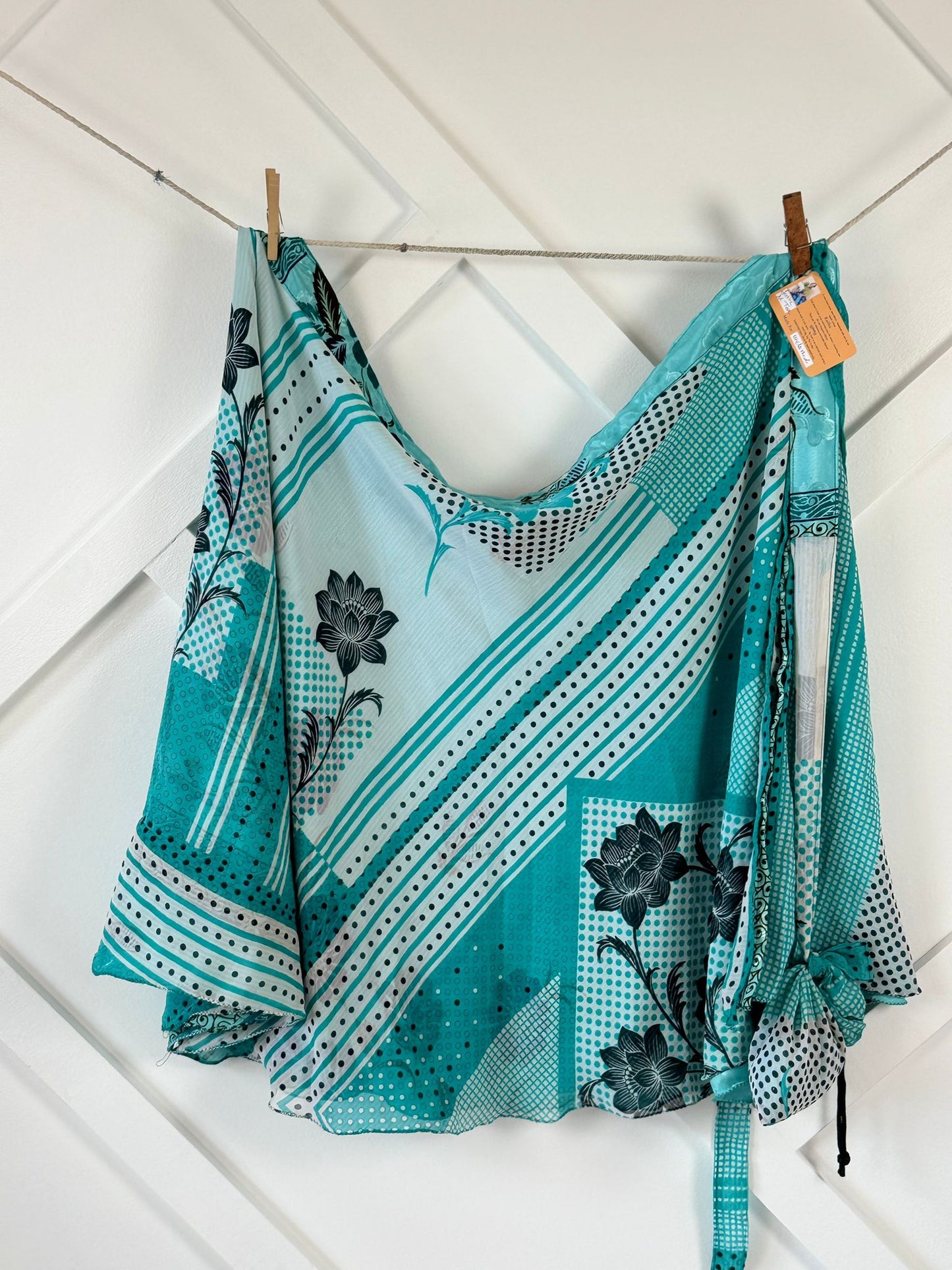 Festive XL Tea skirt - M058 - Rangeelaa - Fairtrade Sustainable Women's Clothingsaree wrap skirts