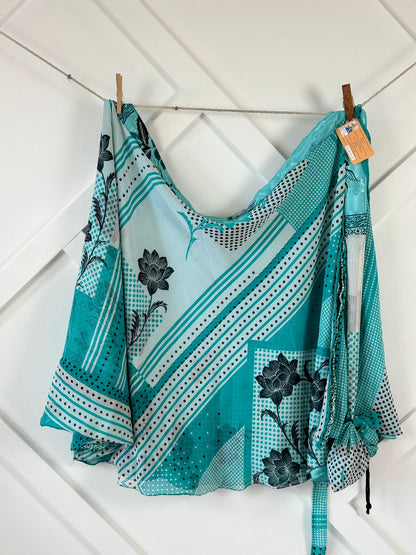 Festive XL Tea skirt - M058 - Rangeelaa - Fairtrade Sustainable Women's Clothingsaree wrap skirts