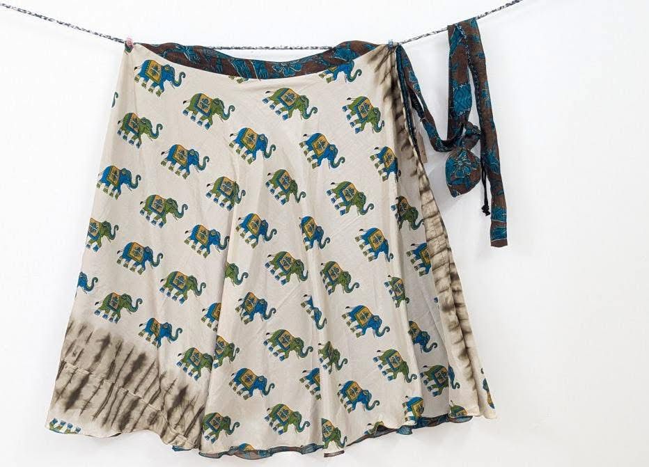 Heidi.H-Festive Regular Ankle skirt ES008 - Rangeelaa- Fairtrade Sustainable Women's Clothingsaree wrap skirts