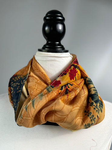 HFR 40 inch Reversible Infinity Scarf D09 - Rangeelaa - Fairtrade Sustainable Women's Clothing