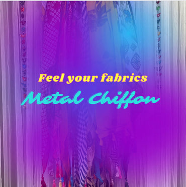 Mystery Metal Chiffon Scarf