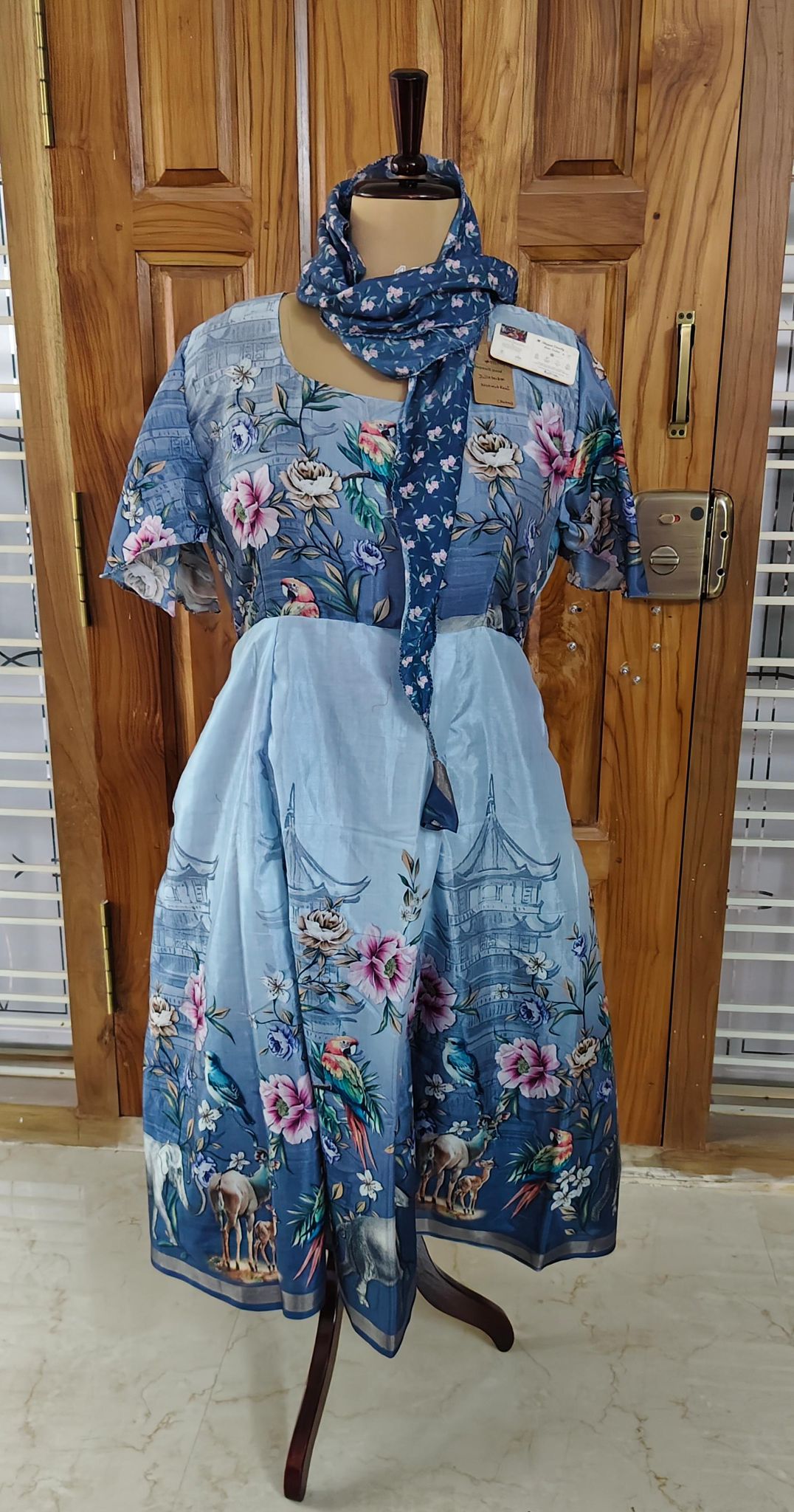 Julie.M-Dola Silk Non Plus LINED Rani Dress-Dispatch Payment - Rangeelaa- Fairtrade Sustainable Women's Clothing