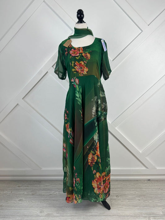 Lavonne - Digital print Non Plus LINED Viya Dress - Dispatch Payment - Rangeelaa - Fairtrade Sustainable Women's Clothing