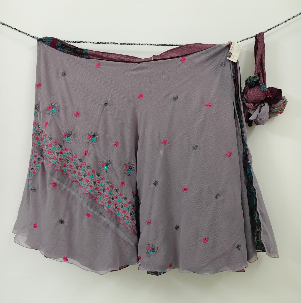 Maria.G-Embroidery Premium Goddess Skirt with two scarveswo sc - Rangeelaa- Fairtrade Sustainable Women's Clothingskirts