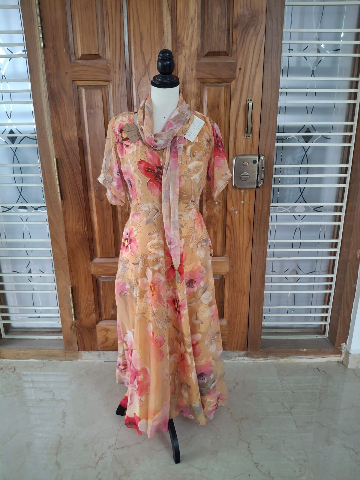 Martha.P-Digital print Non Plus LINED Viya Dress-Dispatch Payment - Rangeelaa- Fairtrade Sustainable Women's Clothing