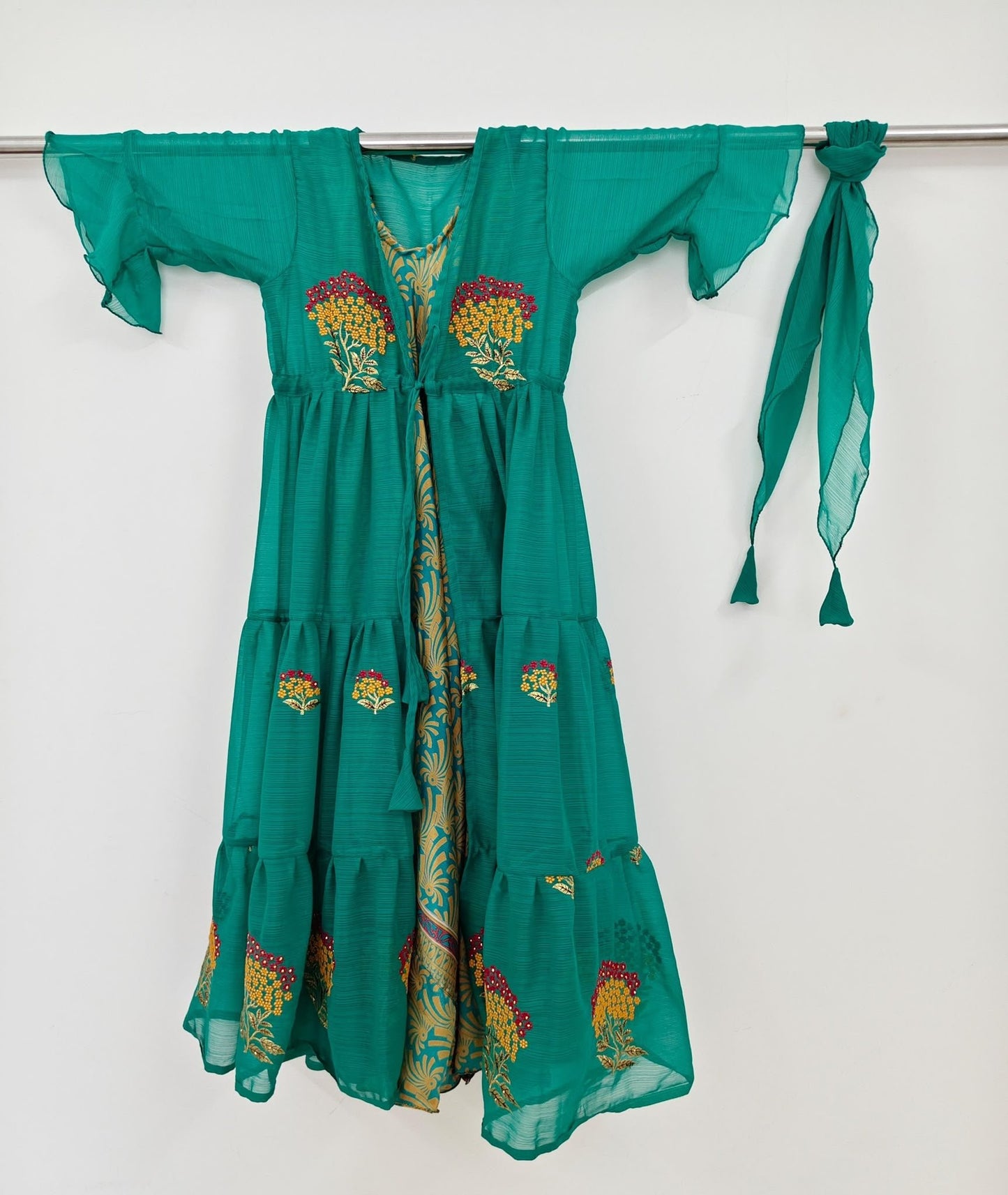 Meggan.D-Embroidery Non Plus Alima Dress Set-Dispatch Payment - Rangeelaa- Fairtrade Sustainable Women's Clothing