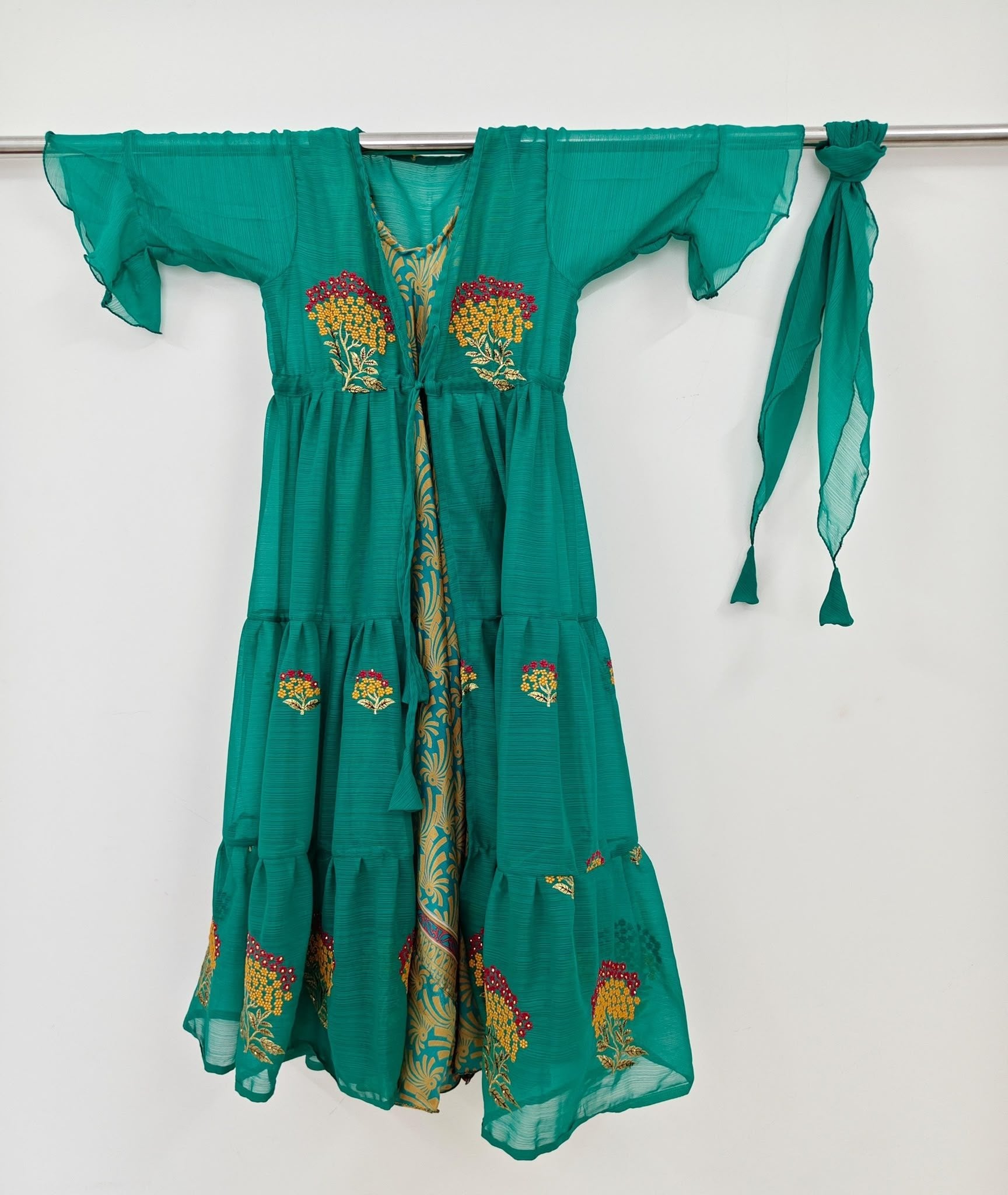 Meggan.D-Embroidery Non Plus Alima Dress Set-Dispatch Payment - Rangeelaa- Fairtrade Sustainable Women's Clothing