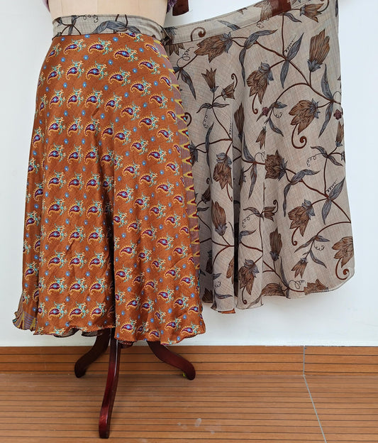 Nikki.L-Festive Regular calf skirt-HS018 - Rangeelaa- Fairtrade Sustainable Women's Clothingskirts