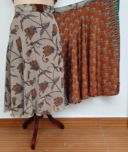Nikki.L-Festive Regular calf skirt-HS018 - Rangeelaa- Fairtrade Sustainable Women's Clothingskirts