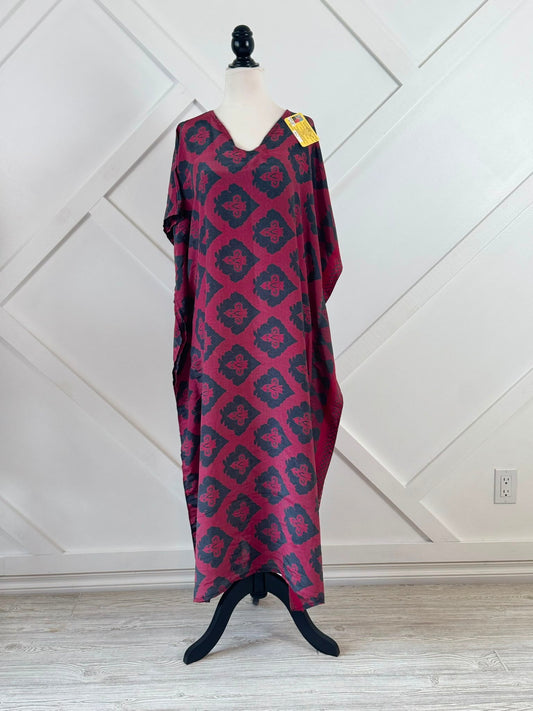 Petite Regular Long Kaftan-L002 - Rangeelaa- Fairtrade Sustainable Women's Clothing