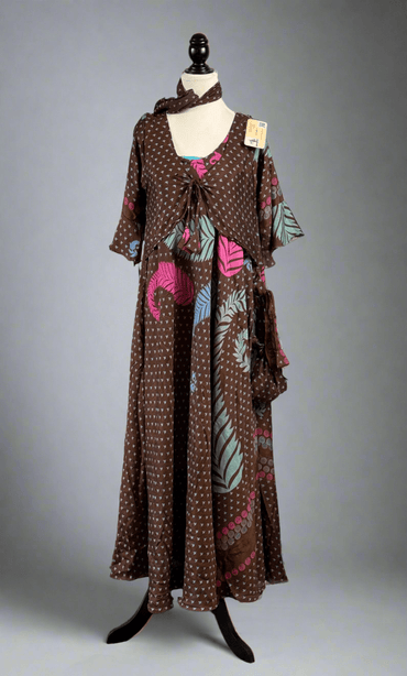Petite Slim Cute Choli Mahika Dress with Scarf - V001 - Rangeelaa - Fairtrade Sustainable Women's Clothing