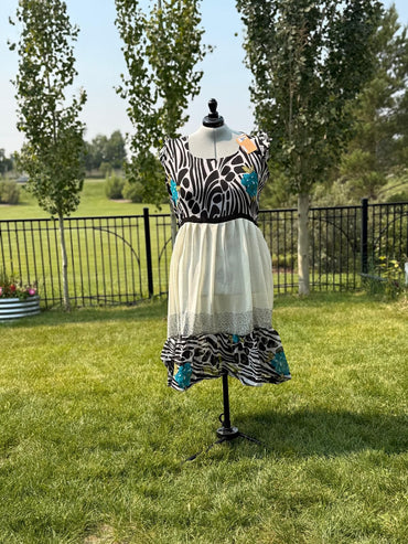 Plus Funky Jiya Sun Dress - A036 - Rangeelaa - Fairtrade Sustainable Women's Clothing
