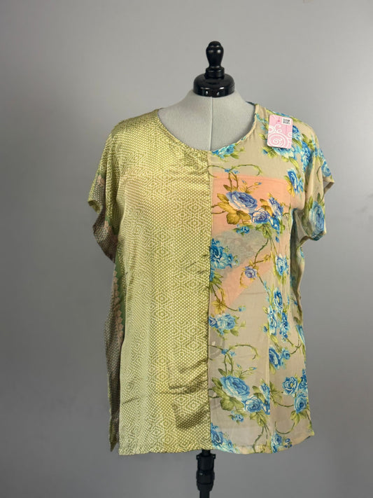 Plus Funky Kaftan Top - J0031 - Rangeelaa - Fairtrade Sustainable Women's Clothing