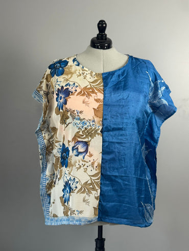 Plus Funky Kaftan Top - J0032 - Rangeelaa - Fairtrade Sustainable Women's Clothing