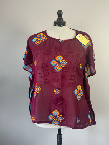 Plus kaftan Top - A01 - Rangeelaa - Fairtrade Sustainable Women's Clothing