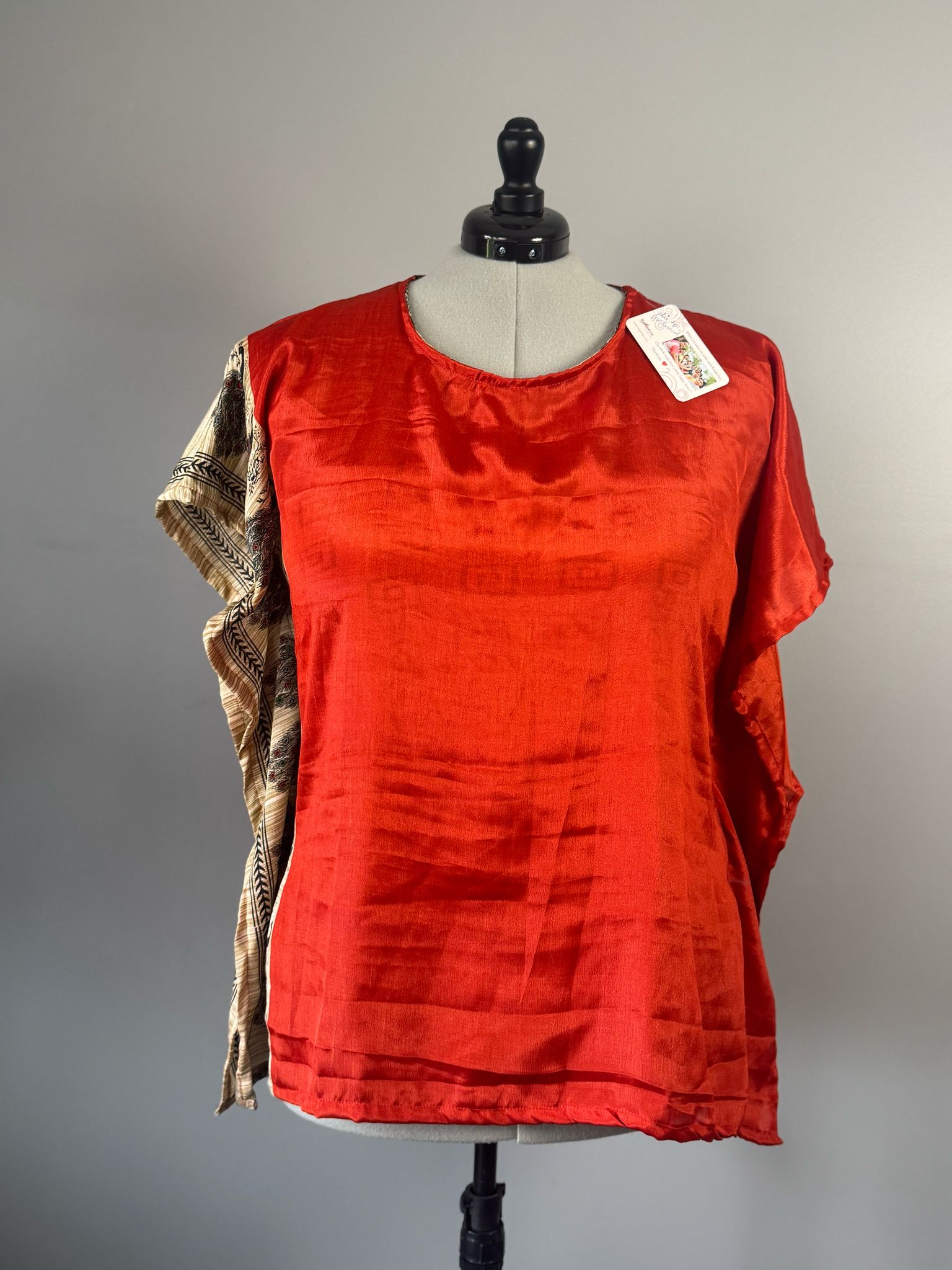 Plus kaftan Top - A10 - Rangeelaa - Fairtrade Sustainable Women's Clothing