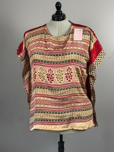 Plus Kaftan Top - J0039 - Rangeelaa - Fairtrade Sustainable Women's Clothing