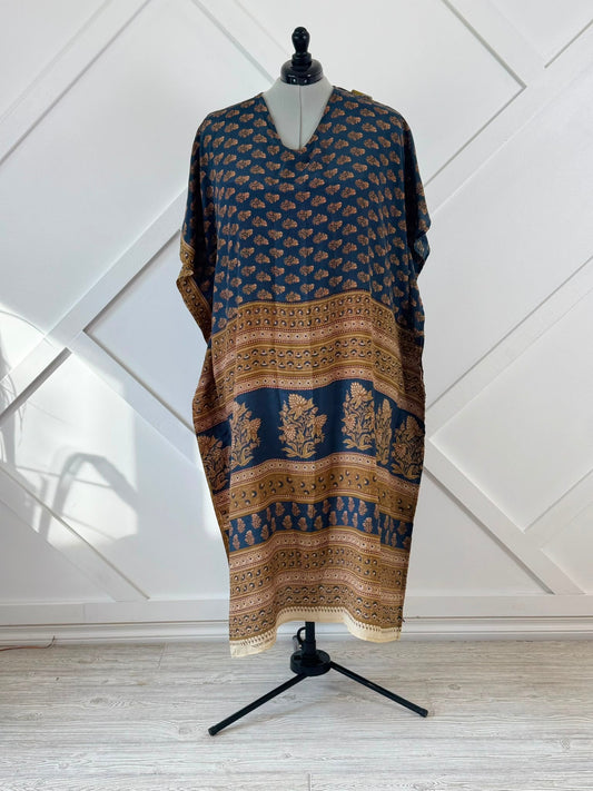 Plus long Kaftan-L008 - Rangeelaa- Fairtrade Sustainable Women's Clothing