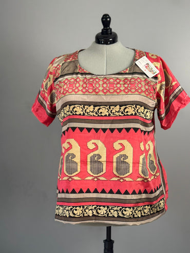 Plus tunic top - J0041 - Rangeelaa - Fairtrade Sustainable Women's Clothing