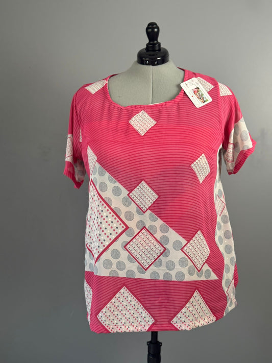 Plus tunic top - J0043 - Rangeelaa - Fairtrade Sustainable Women's Clothing