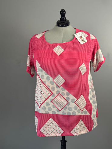 Plus tunic top - J0043 - Rangeelaa - Fairtrade Sustainable Women's Clothing