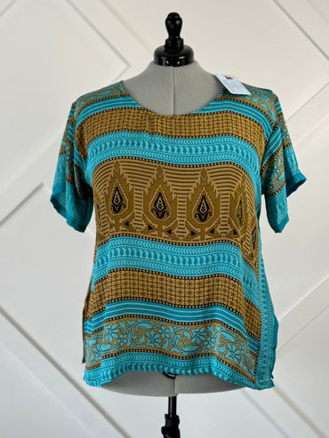 Plus tunic top - J0101 - Rangeelaa - Fairtrade Sustainable Women's Clothing