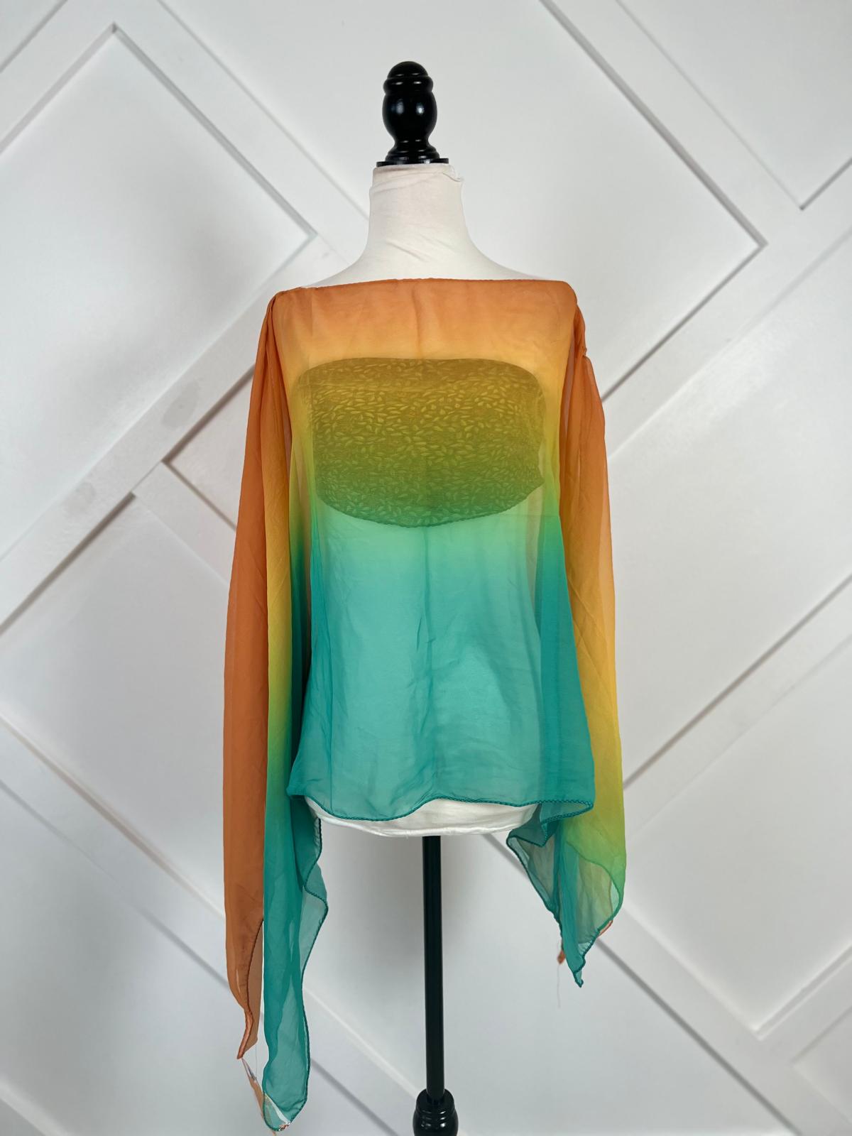 Poncho-002 - Rangeelaa- Fairtrade Sustainable Women's Clothing