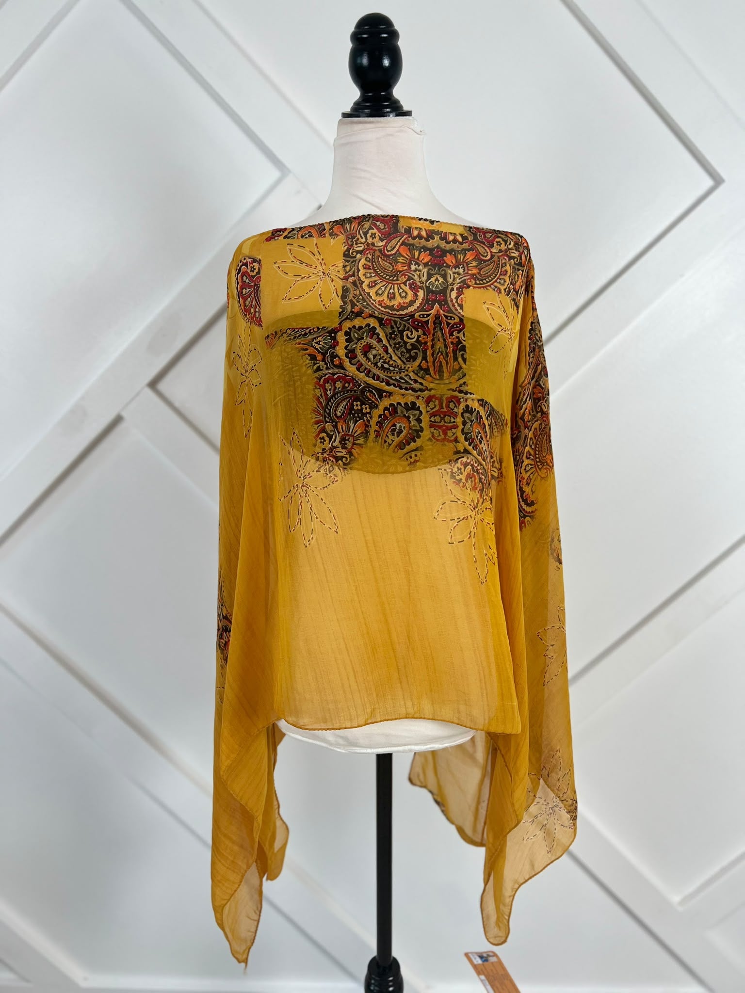 Poncho-008 - Rangeelaa- Fairtrade Sustainable Women's Clothing