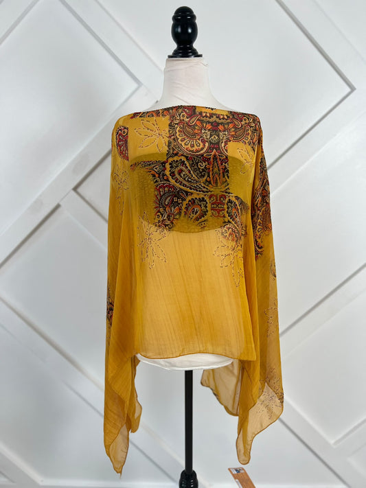 Poncho-008 - Rangeelaa- Fairtrade Sustainable Women's Clothing