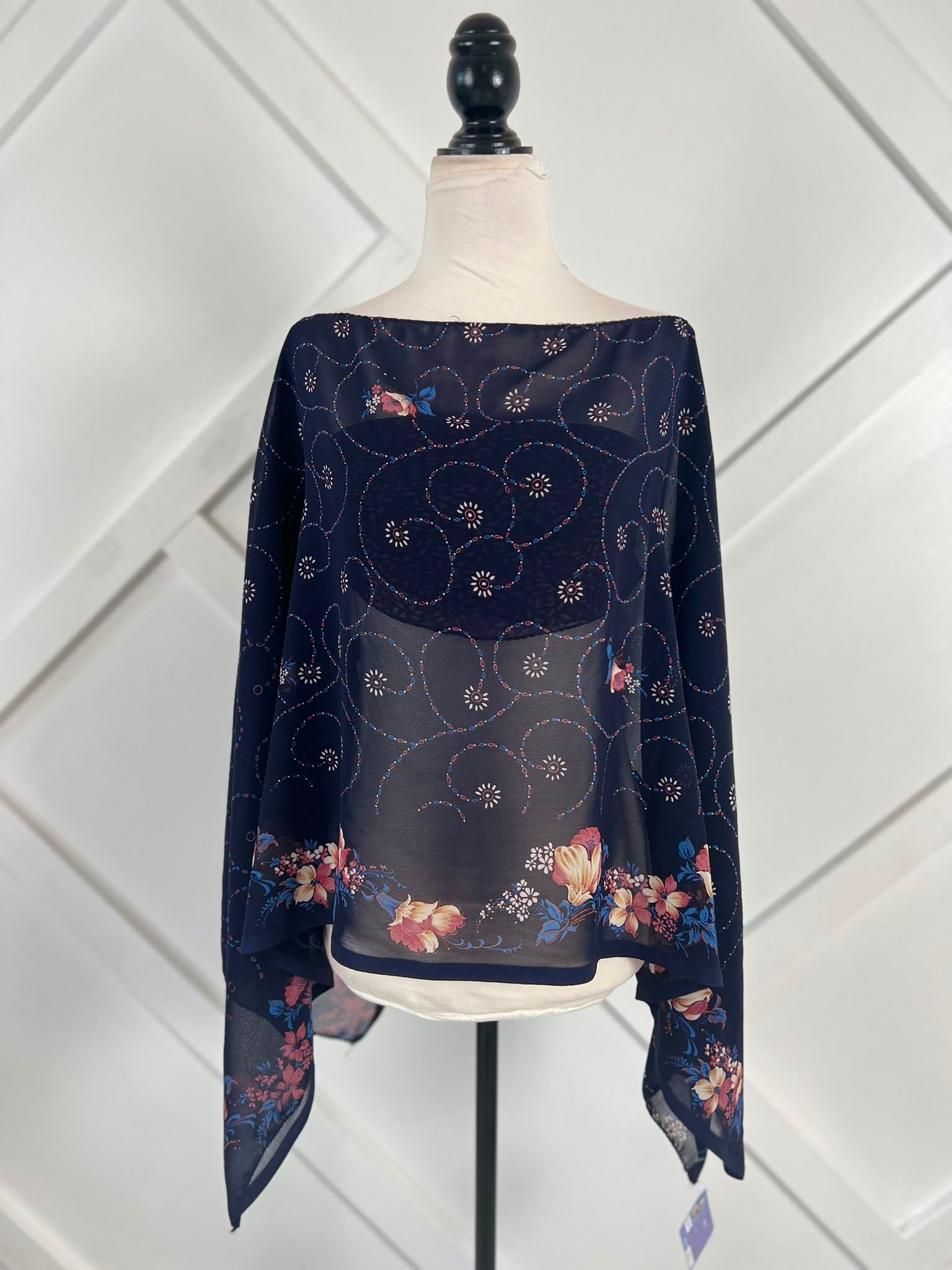 Poncho-013 - Rangeelaa- Fairtrade Sustainable Women's Clothing
