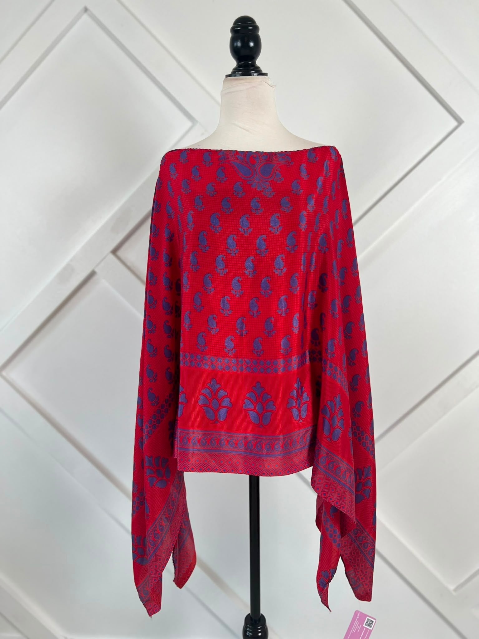 Poncho-015 - Rangeelaa- Fairtrade Sustainable Women's Clothing